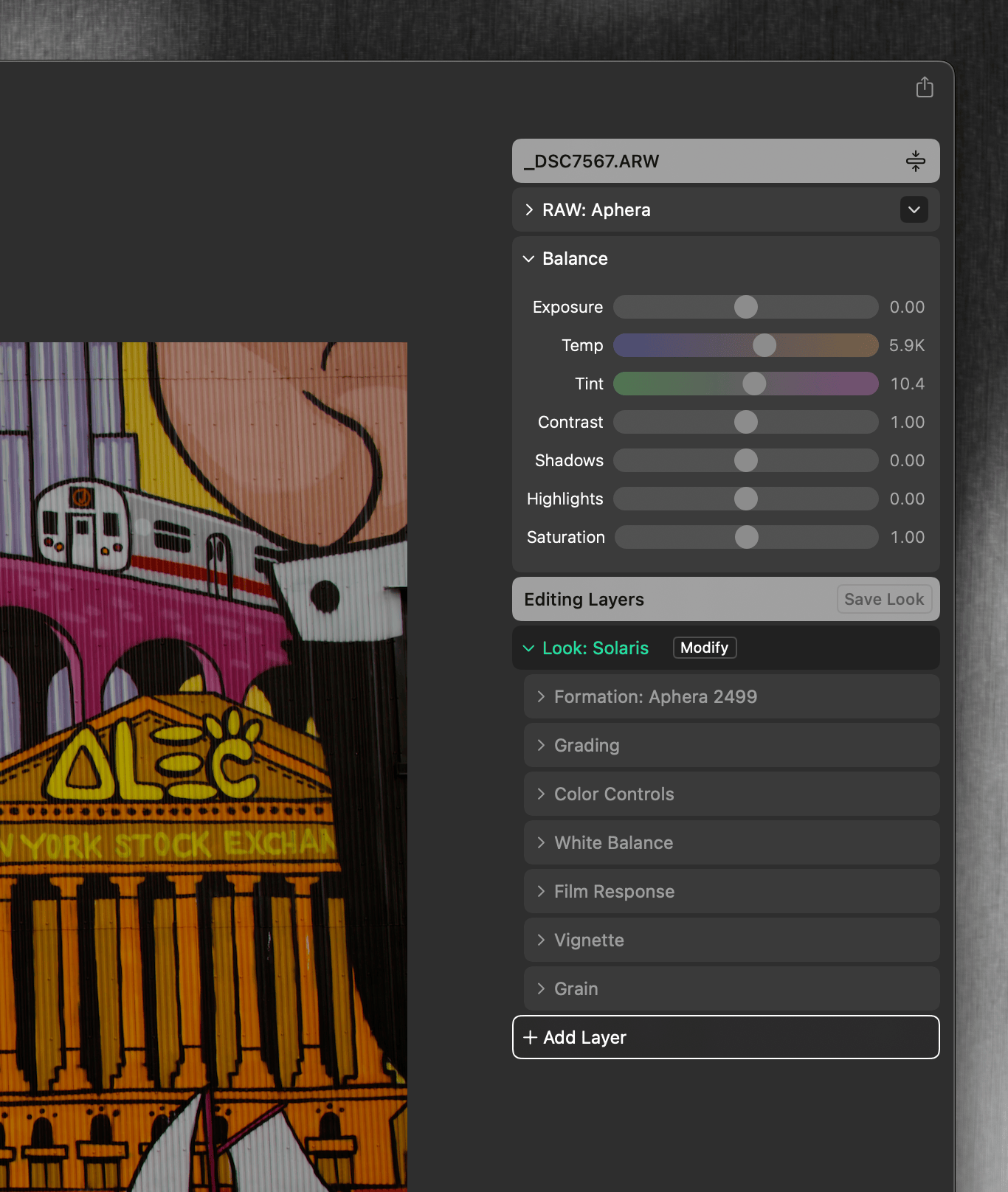 The polished Develop panel showing renamed sections and cleaner organization