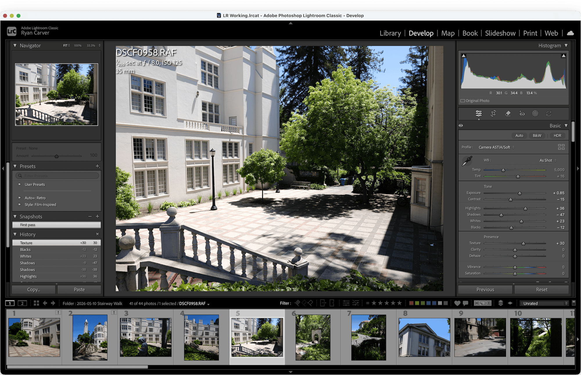 A screenshot of Adobe Lightroom Classic